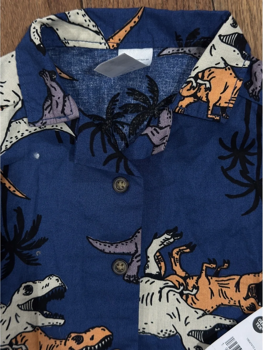 Carter's Baby Boys' Dinosaur Print Button-Up Shirt 6 Months